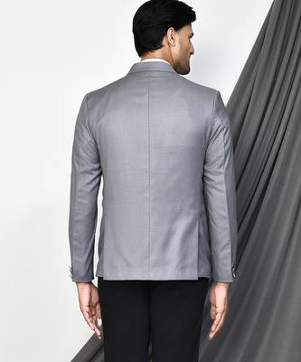 Grey colour men's coat 5
