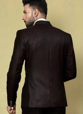 Burgundy colour men's coat 2