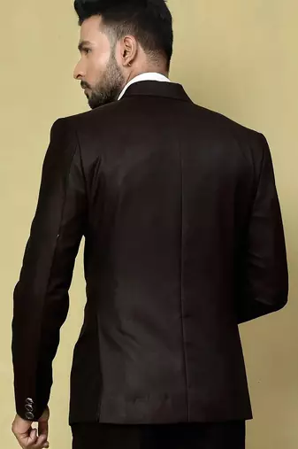 Burgundy colour men's coat