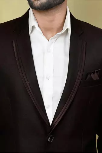 Burgundy colour men's coat