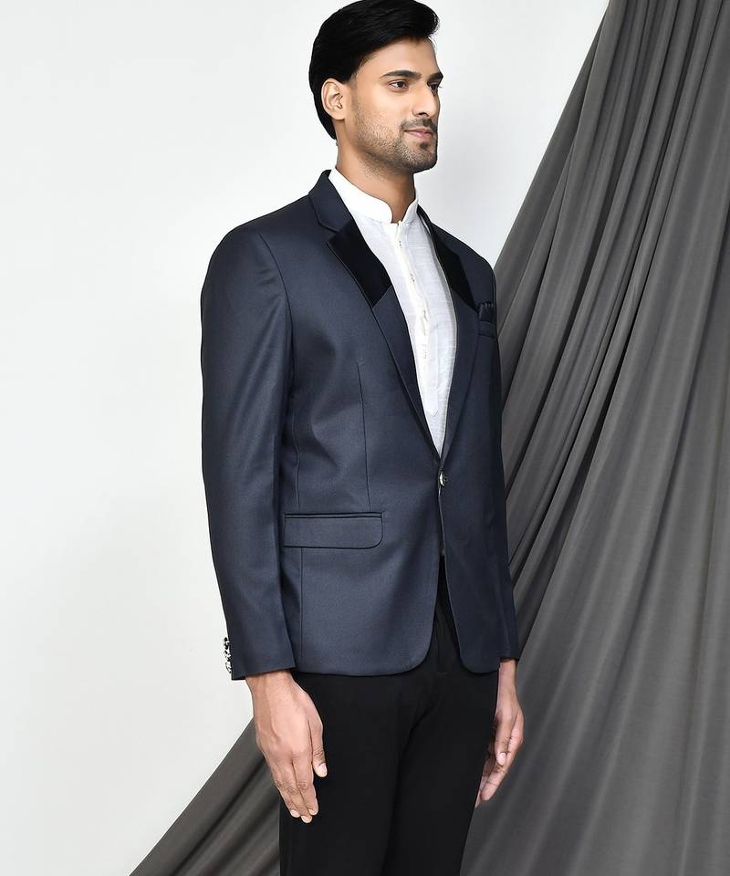 D grey colour men's coat