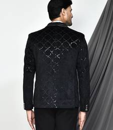 Black colour men's coat