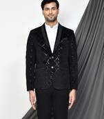 Black colour men's coat