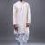 Cream silk straight embroidery cream silk embroidery floral work kurta set
