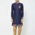 Navy blue art silk straight embroidery with handwork sherwani for men's