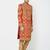 Red art silk straight embroidery with handwork sherwani for men's