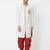 Cream art silk straight handwork sherwani for men's