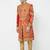 Red art silk straight embroidery with handwork sherwani for men's
