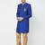 Blue art silk straight handwork sherwani for men's