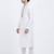Off white art silk straight embroidery kurta for men's
