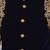 Black velvet straight handwork nehru jacket & kurta for men's