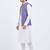 Purple art silk straight embroidery nehru jacket & kurta for men's