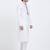 Off white art silk straight embroidery kurta for men's