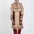 Fawn brocade straight handwork sherwani for men's