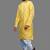 Yellow silk straight embroidery, mirror yellow silk embroidery, mirrors floral and work kurta set