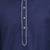 Dark blue coton straight plain kurta for men's