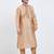 Chiku art silk straight embroidery kurta for men's