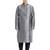 Grey art silk straight embroidery kurta for men's