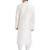 Cream art silk straight embroidery kurta for men's