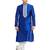 Blue art silk straight embroidery kurta for men's