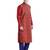 Maroon art silk straight embroidery kurta for men's