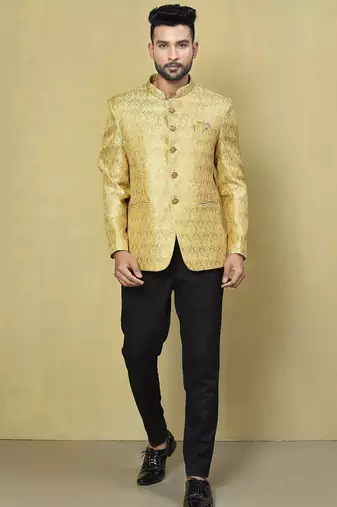 Gold colour men's coat