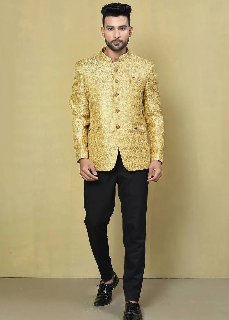 Gold colour men's coat