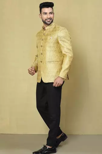 Gold colour men's coat