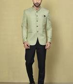 Olive green colour men's coat