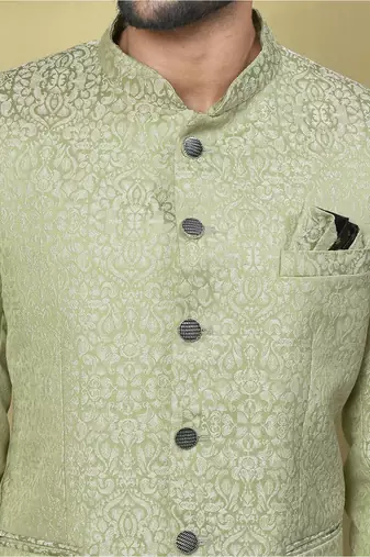 Olive green colour men's coat