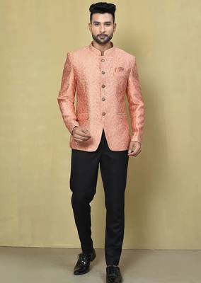 Peach colour men's coat 1