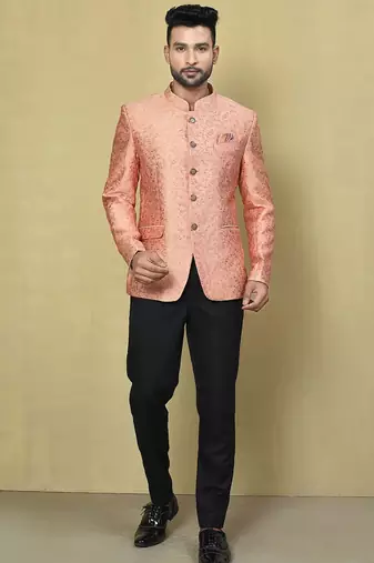 Peach colour men's coat