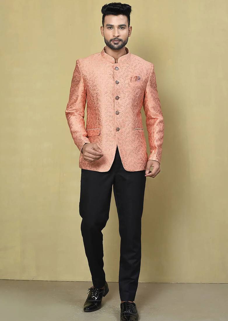 Peach colour men's coat