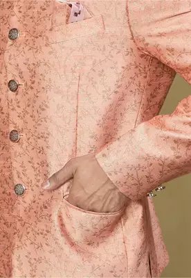 Peach colour men's coat 3
