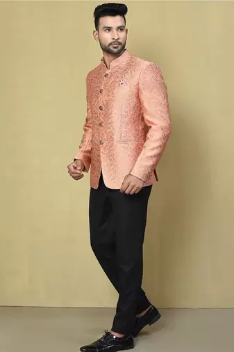 Peach colour men's coat