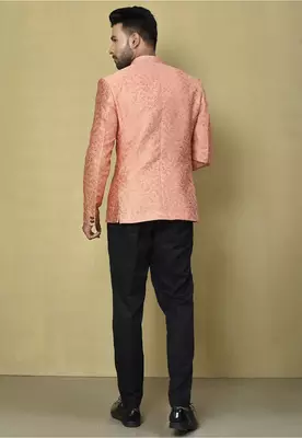 Peach colour men's coat 5