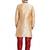 Gold silk straight embroidery with handwork indisherwani for men's