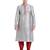 Grey art silk straight stitched kurta for men's