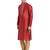 Maroon art silk straight embroidery kurta for men's