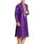 True purple art silk straight embroidery kurta for men's