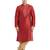Maroon art silk straight embroidery kurta for men's
