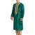 Green art silk straight embroidery kurta for men's
