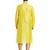 Yellow art silk straight embroidery kurta for men's