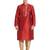 Maroon art silk straight stitched kurta for men's