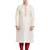 Cream art silk straight stitched kurta for men's