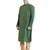 Green art silk straight stitched kurta for men's