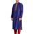Purple art silk straight stitched kurta for men's