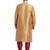 Chiku art silk straight stitched kurta for men's