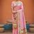 Baby pink  faux banarasi silk saree with paithani rich weaved pallu and blouse