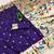 Violet  faux banarasi silk saree with paithani rich weaved pallu and blouse